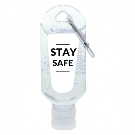 Carabiner Hand Sanitisers 60mL Stay Safe